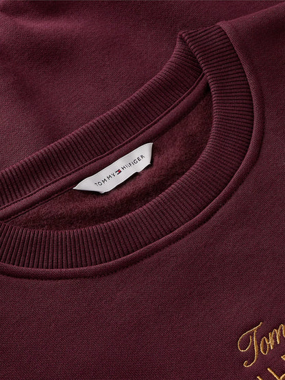Tommy Hilfiger Maglia donna Pullover relaxed fit con logo ricamato WW0WW51724XIH - immagine 6