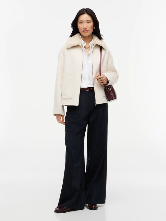 Tommy Hilfiger Giubbino donna Giacca relaxed fit in misto lana double face WW0WW52915AEF - immagine 2