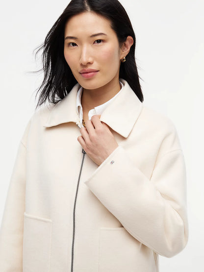 Tommy Hilfiger Giubbino donna Giacca relaxed fit in misto lana double face WW0WW52915AEF - immagine 4