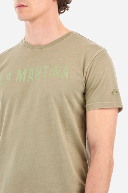La Martina T-shirt uomo girocollo a maniche corte in cotone