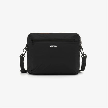 K-Way pouch bag unisex Moire Black Pure
