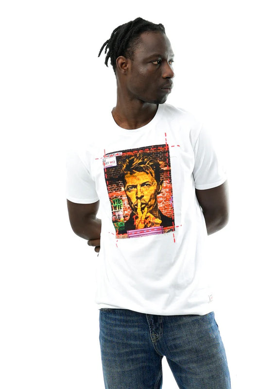 Bob T-shirt uomo in cotone con stampa icona