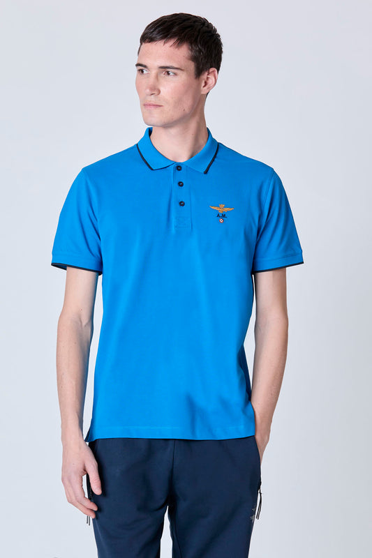 Aeronautica Militare Herren-Poloshirt mit kurzen Ärmeln 251PO1308P82