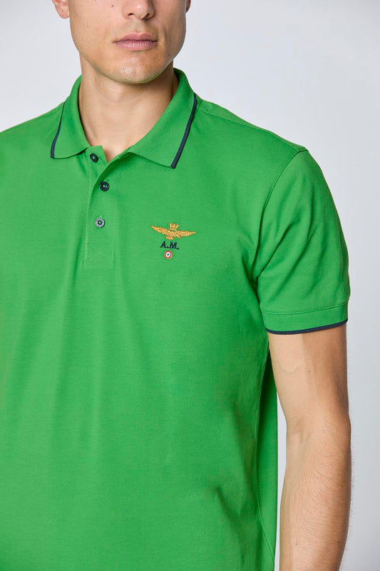Aeronautica Militare Herren-Poloshirt mit kurzen Ärmeln 251PO1308P82