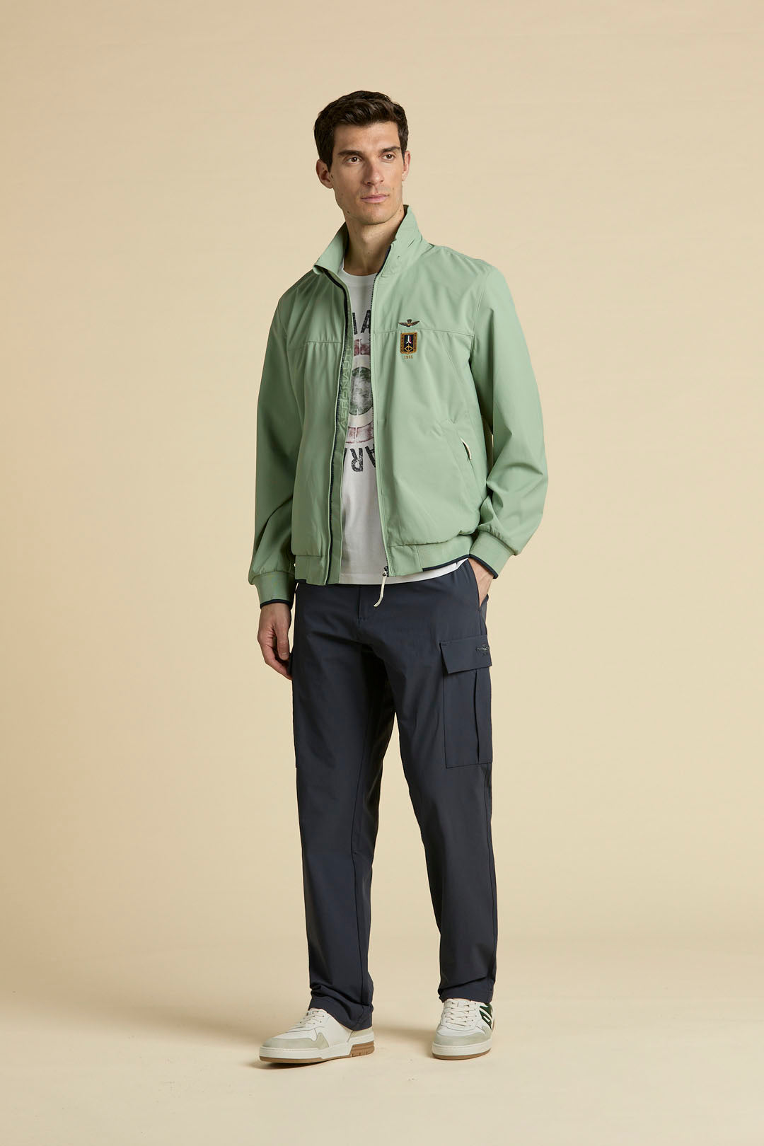 Pantalone cargo uomo Aeronautica Militare blu navy