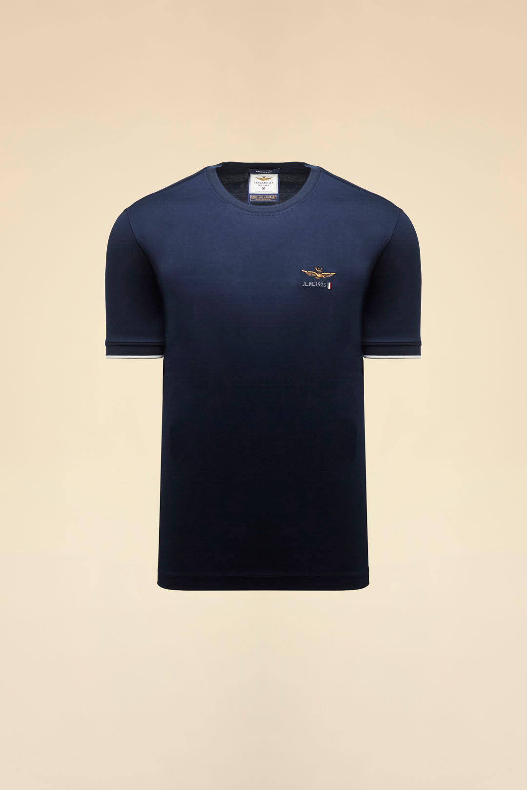 Maglia estiva uomo blu navy Aeronautica Militare