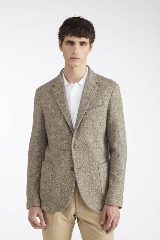Giacca uomo At.p.co Alan blazer a due bottoni in lana e seta con revers