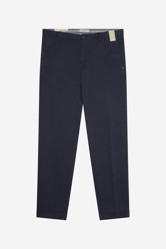 Pantalone uomo At.p.co Sasa chino slim fit in cotone stretch con risvolto