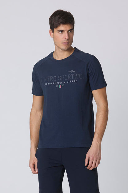 Aeronautica Militare T-shirt uomo manica corta Blu navy