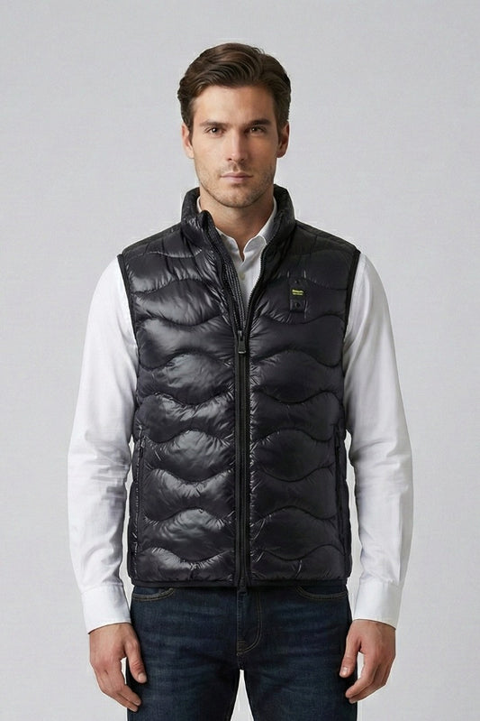 Blauer piumino uomo leggero con cappuccio Wave 26SBLUC03177