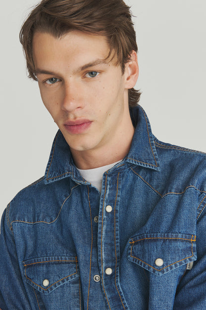 Roy Roger's camicia uomo Martin Bruce denim