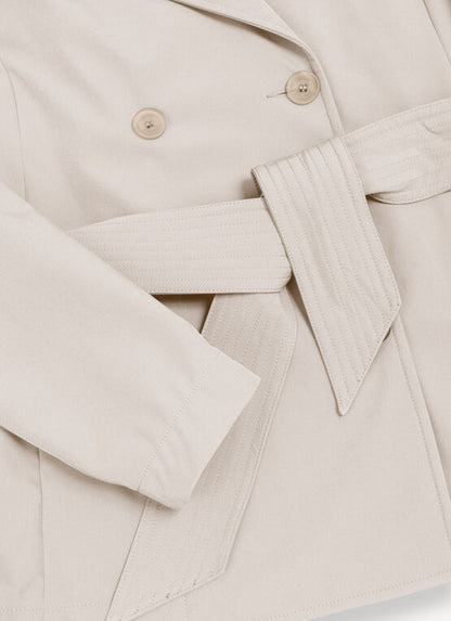 Trench corto donna Colmar in softshell impermeabile con cintura regolabile e vestibilità sciancrata dettaglio