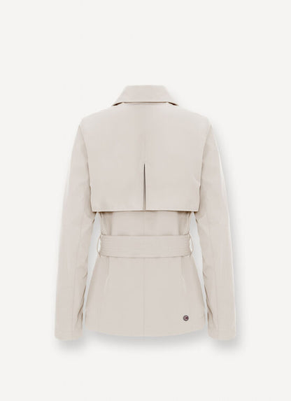 Trench corto donna Colmar in softshell impermeabile con cintura regolabile e vestibilità sciancrata vista dietro