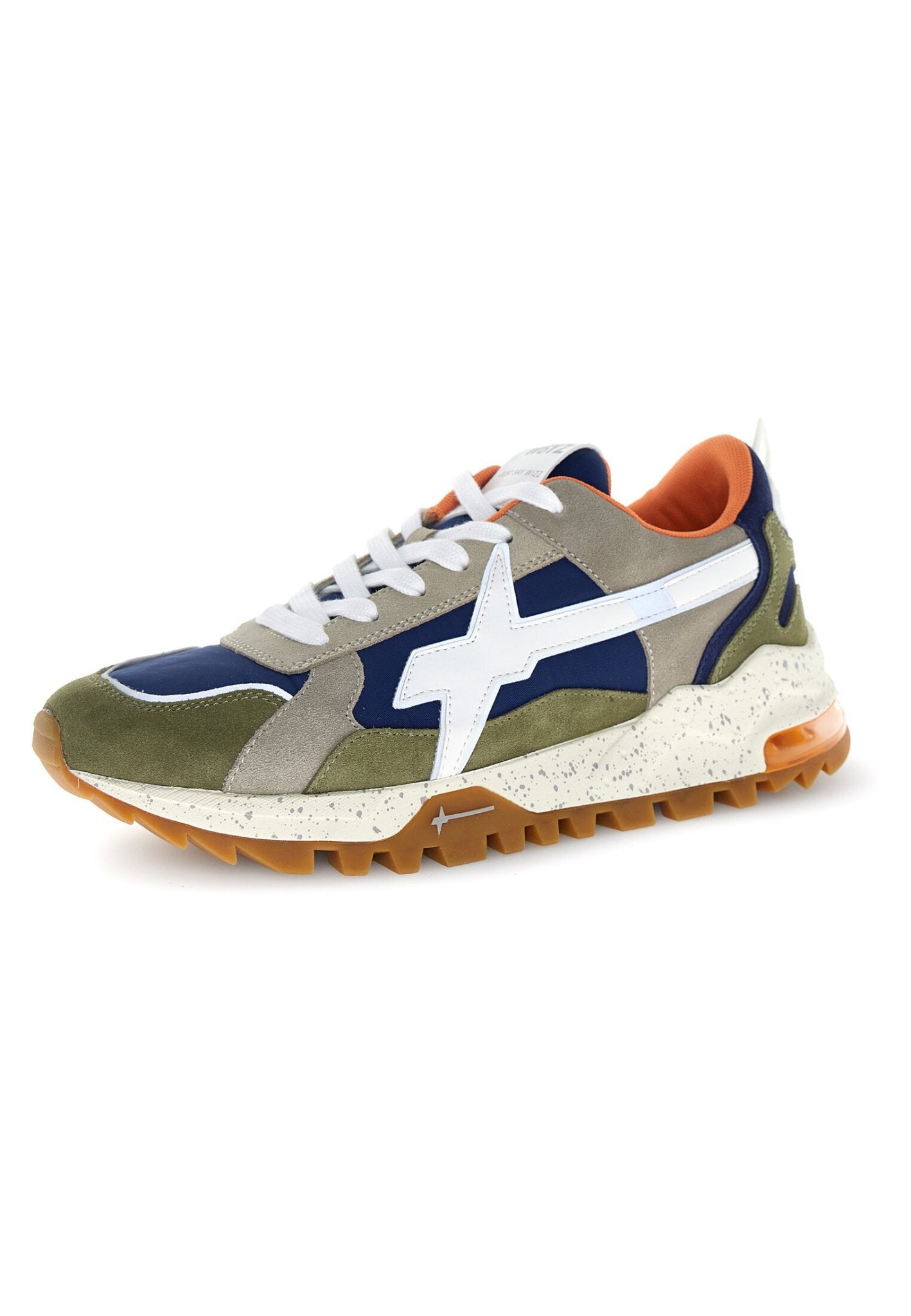 Sneakers W6YZ Breeze uomo multicolor vista laterale