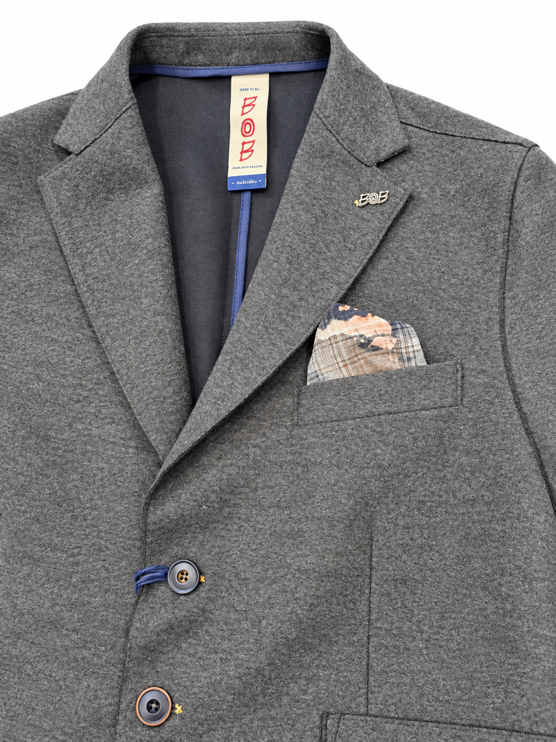Bob Giacca uomo monopetto tessuto a maglia unito A27MARDEN434T434 - immagine 3