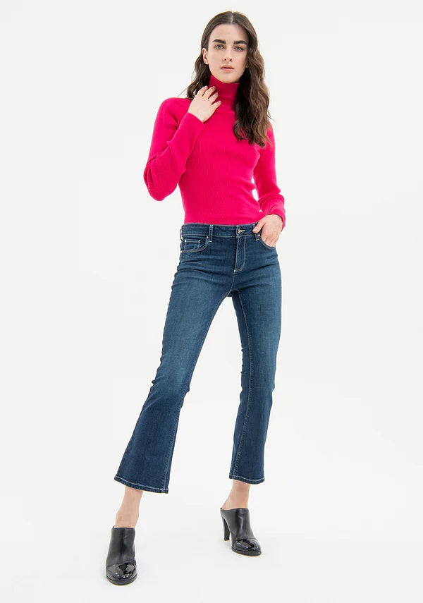 Fracomina jeans donna bella F4 - perfect cropped bell dark