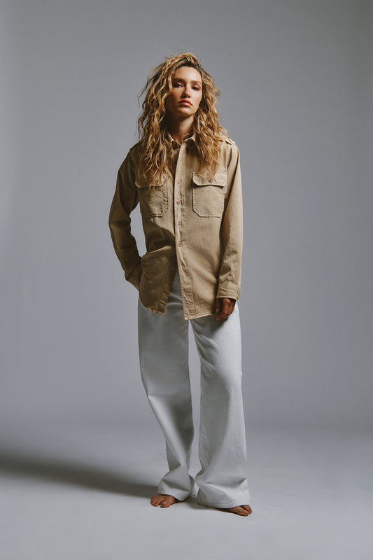 camicia Roy Roger’s donna militare tasche petto con patta
