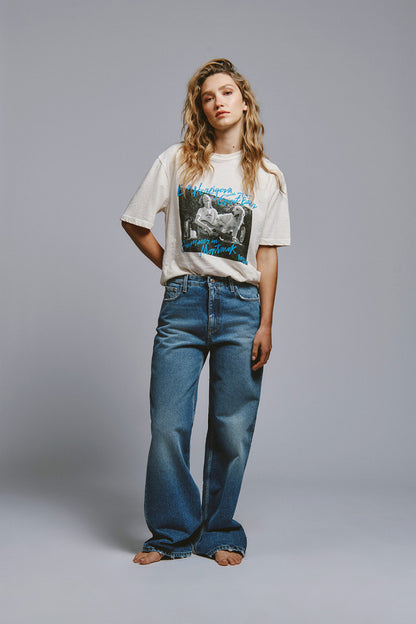 t-shirt donna off white Roy Roger’s outfit casual