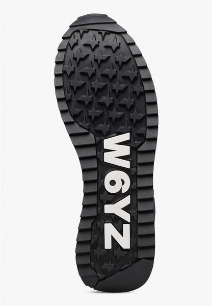 W6yz scarpe uomo YAK-M. - Sneakers in tessuto tecnico e suede - Navy-Beige 2015185262C52