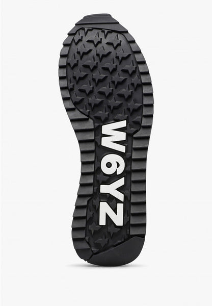 W6yz scarpe donna Home  YAK-W. - Sneakers in tessuto tecnico e suede - Marrone-Nero. 2016528421D33