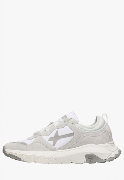 W6yz scarpa uomo mod NEXT-M Sneakers in tessuto tecnico e suede - Bianco 2018631010N01