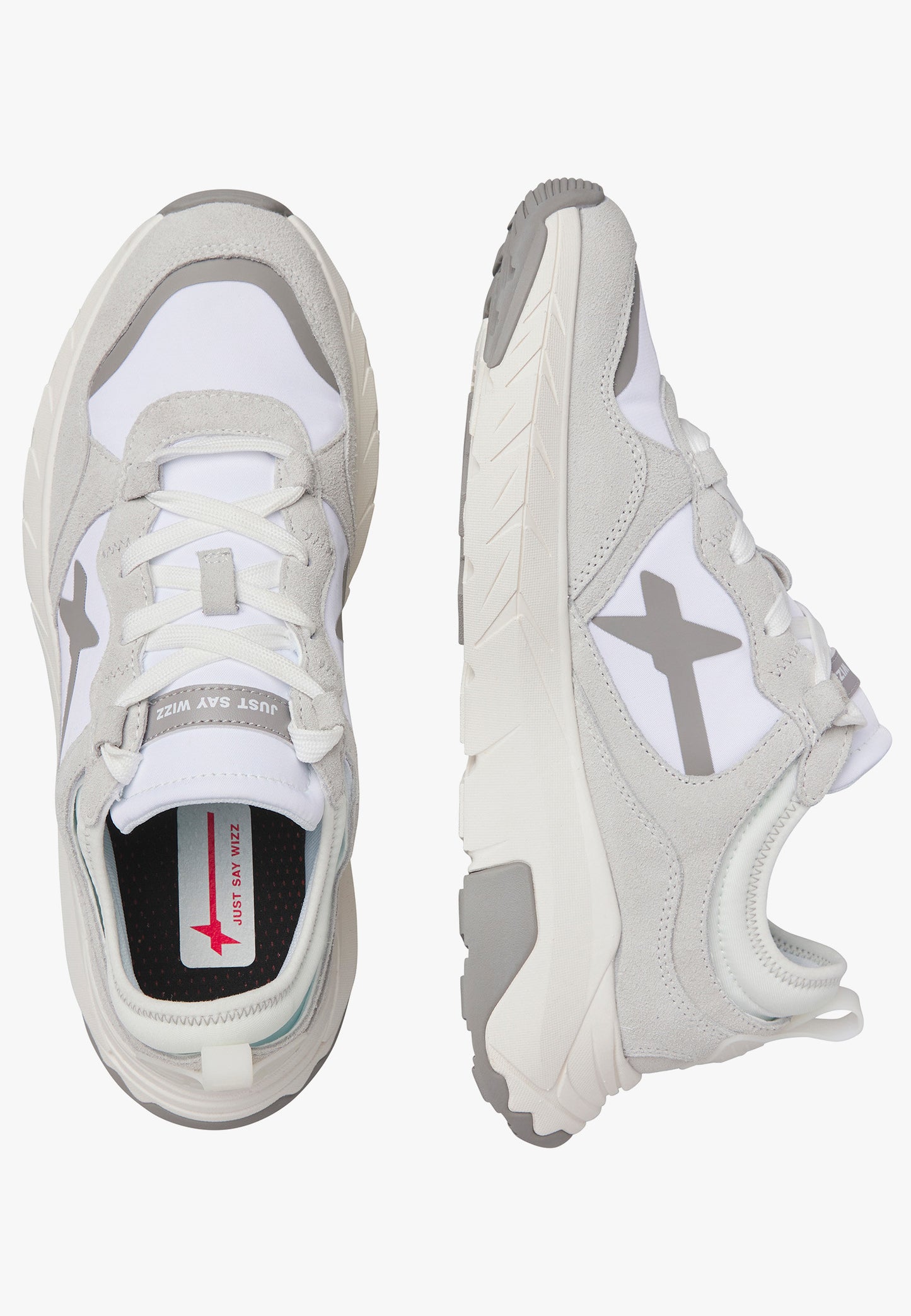 W6yz scarpa uomo mod NEXT-M Sneakers in tessuto tecnico e suede - Bianco 2018631010N01