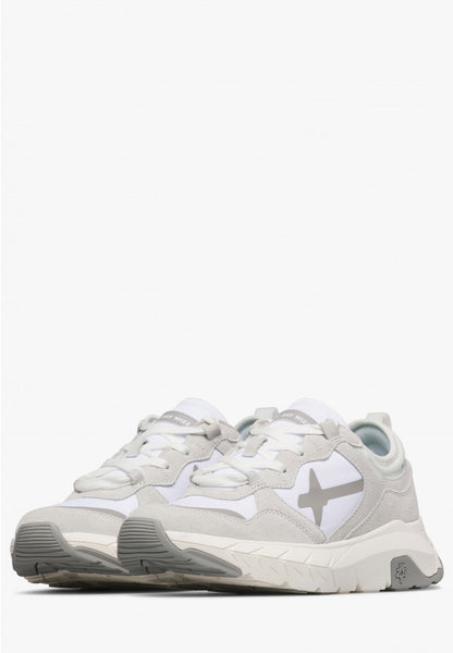 W6yz scarpa uomo mod NEXT-M Sneakers in tessuto tecnico e suede - Bianco 2018631010N01
