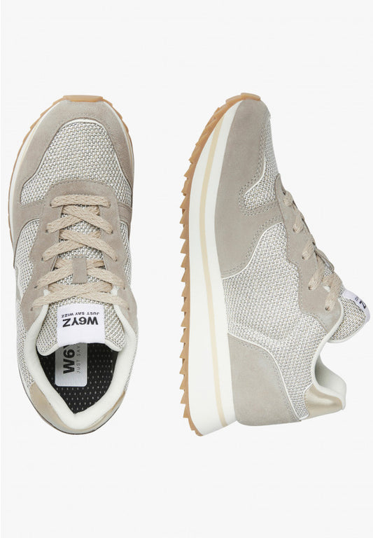 W6yz scarpe donna  JET-W. - Sneakers in suede e tessuto tecnico - Nero 2018635141D22