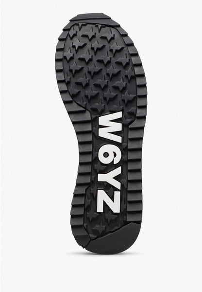 W6yz scarpe donna  JET-W. - Sneakers in suede e tessuto tecnico - Nero 2018635151A01