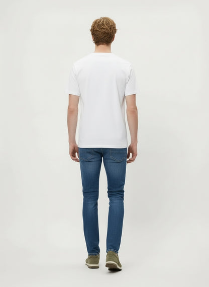 tshirt uomo casual con tasca denim
retro