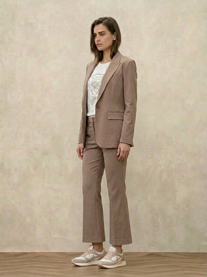 Women's Jacket Circolo 1901 tobacco Stretch Elegant – Model FD3859