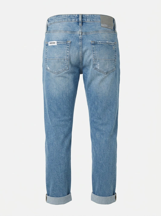 Uniform Jeans Uomo Barney Comfort Blue Denim 8 oz Regular Slim Fit