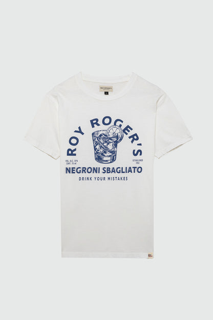 Roy Roger's Men's T-shirt Jersey Negroni sbagliato stone dye