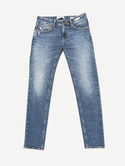 Uniform Jeans uomo NEW DENVER COMFORT BLUE DENIM 11 OZ NORMAL CROTCH SLIM FIT - AMERICAN POCKETS - 98,5% Cotone 1,5% Elastan - immagine 1