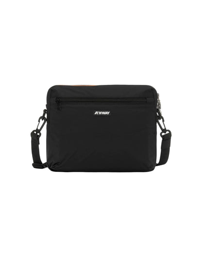 K-Way pouch bag unisex Moire Black Pure – vista 2