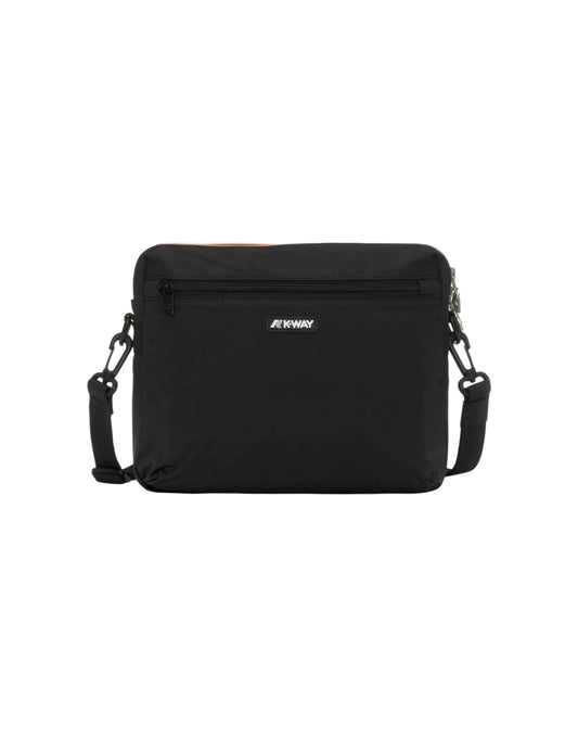 K-Way pouch bag unisex Moire Black Pure – vista 2