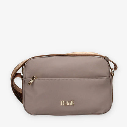 1^ Classe Borsa donna Stormy Nylon tracolla reporter Tortora