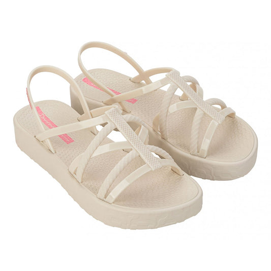 Sandalo donna Ipanema Diversa Flat flatform con cinturini sottili e suola decorata