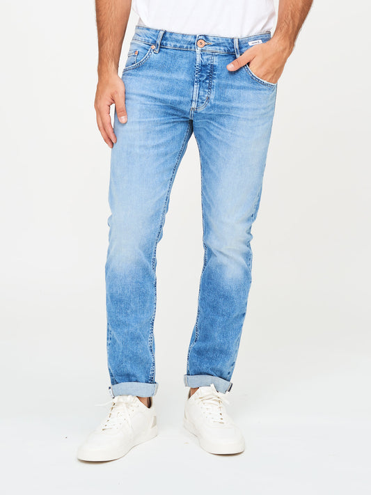 Jeans uomo Uniform Barney regular fit lavaggio B3 in cotone elastan