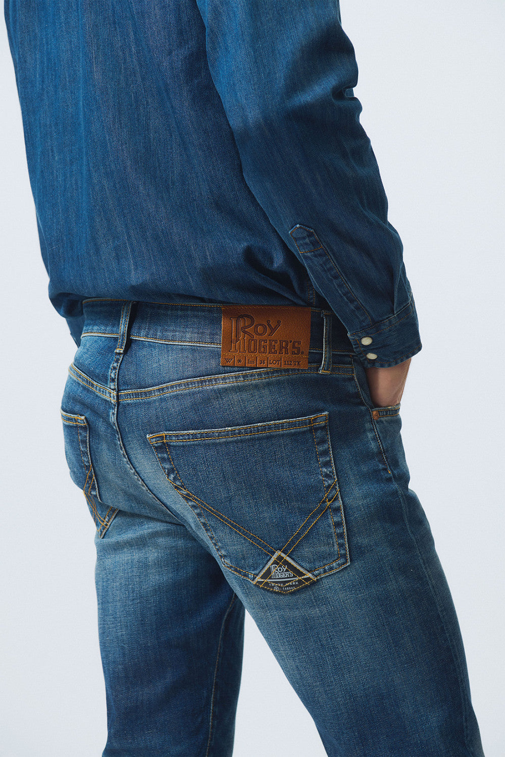 Roy Roger's jeans uomo 517 denim Elast Jcole denim