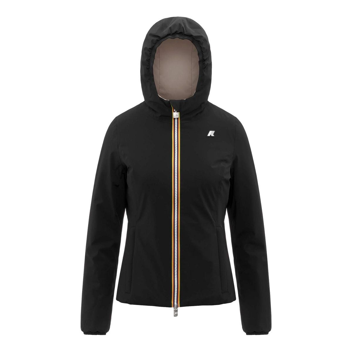 K-WAY LILY ST WARM DOUBLE K6128TW-DBN indossata, vista frontale