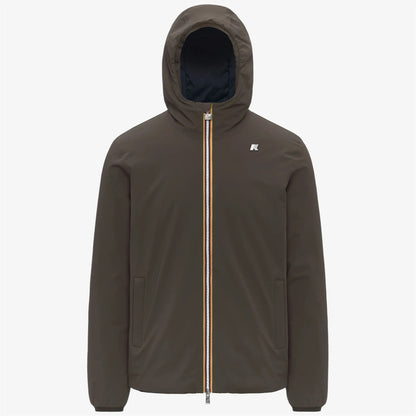 Giacca uomo K-Way Jack St Reversible impermeabile slim fit con imbottitura Primaloft