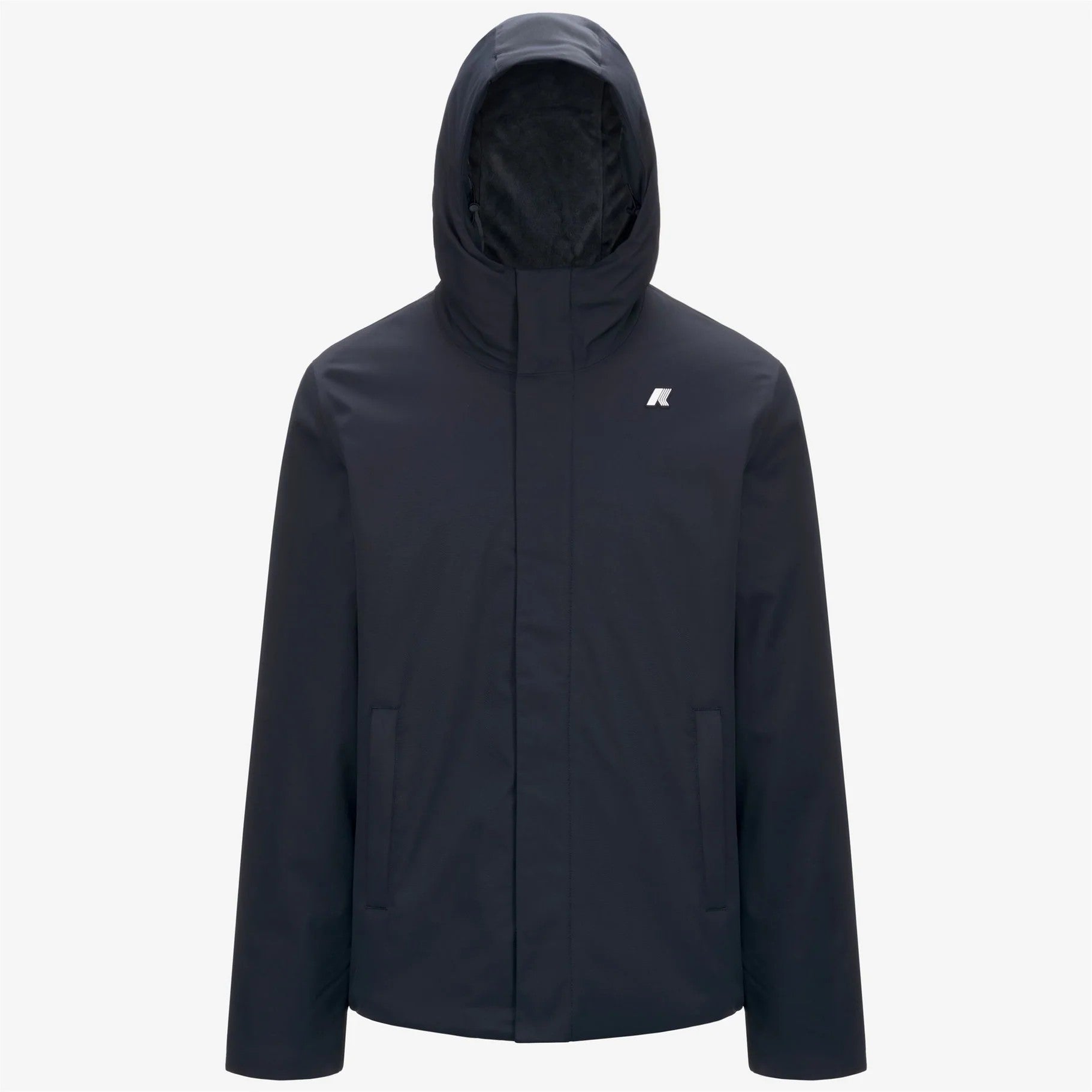 Giacca uomo K-Way Jacko Twill Marmotta blu impermeabile con imbottitura PrimaLoft