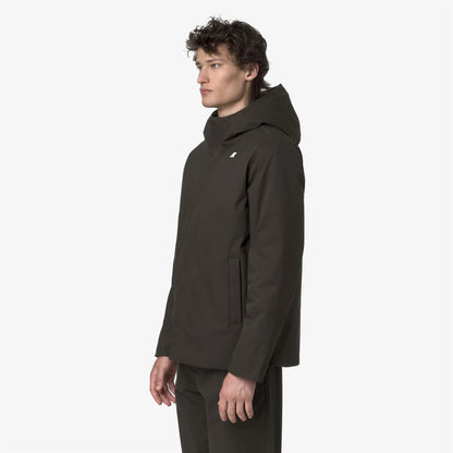 Giacca uomo K-Way Jacko Twill Marmotta impermeabile con imbottitura PrimaLoft lato