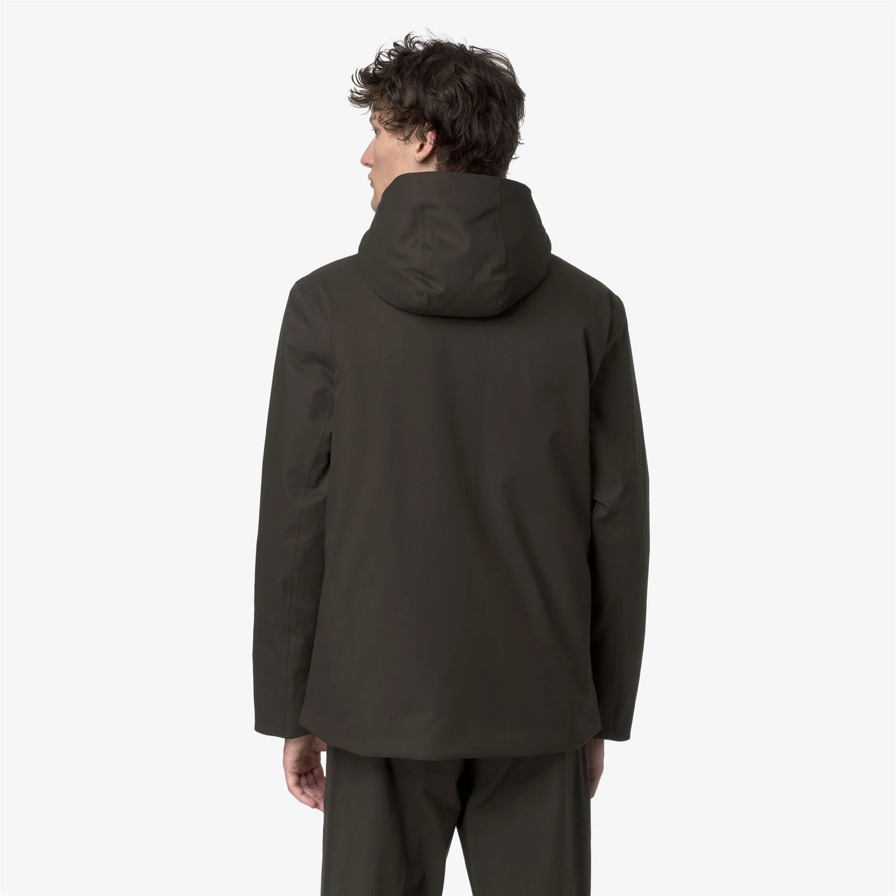 Giacca uomo K-Way Jacko Twill Marmotta impermeabile con imbottitura PrimaLoft vista dietro