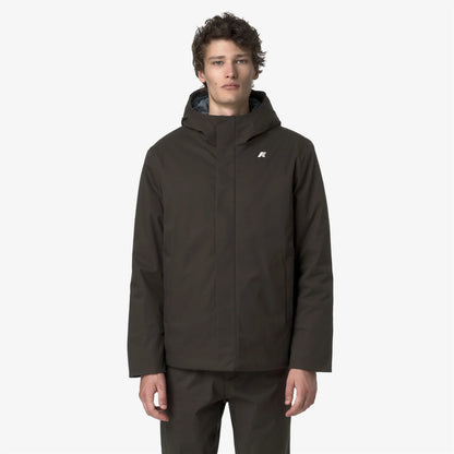 Giacca uomo K-Way Jacko Twill Marmotta impermeabile con imbottitura PrimaLoft vista fronte
