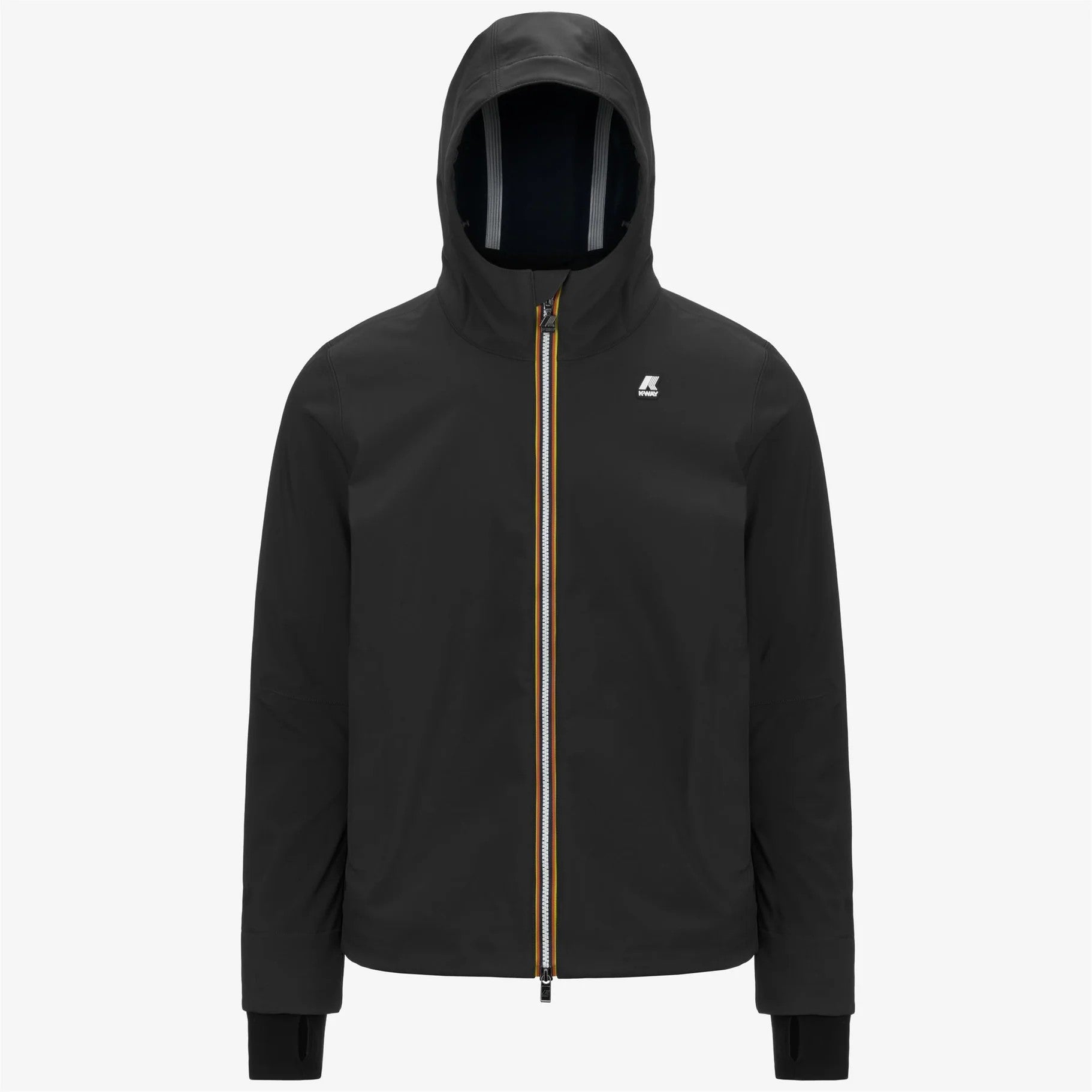 K-Way giacca corta uomo Jacko Bonded impermeabile con fodera in pile colore nero blu