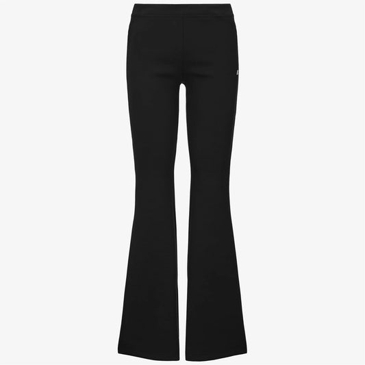 K-Way pantaloni donna Jenny sportivi flare colore nero grigio