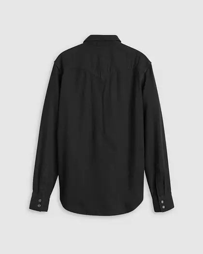 Levi’s Denim Western Shirt uomo in denim nero Marble Black retro