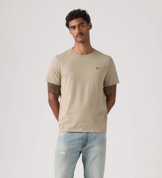 t-shirt Levi’s uomo Original HM Tee beige vista frontale
